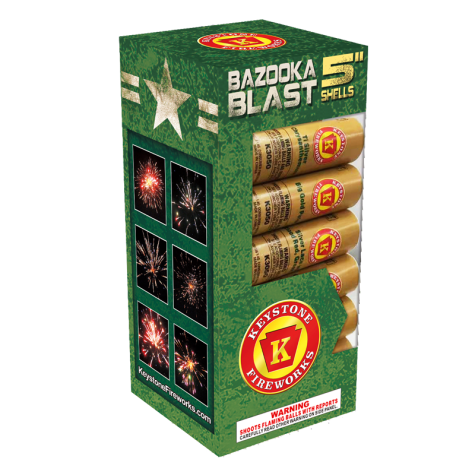 Bazooka Blast 5 Inch Shells Keystone Fireworks