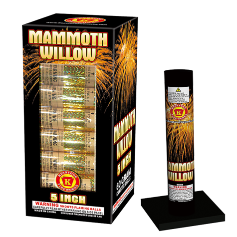 Mammoth Willow 5 Inch Shells Keystone Fireworks