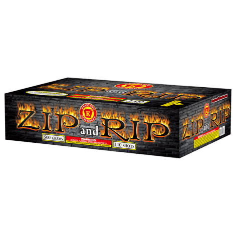 Zip and Rip 500 Gram Cake Keystone Fireworks