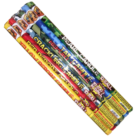 10 Ball Assorted Roman Candles Keystone Fireworks