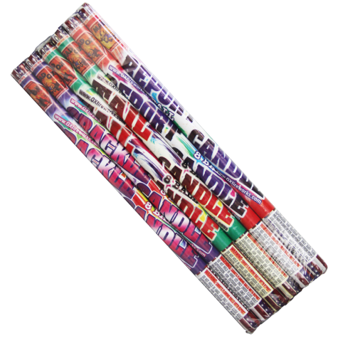 8 Ball Assorted Roman Candles Keystone Fireworks