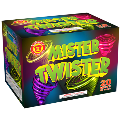 Mister Twister 500 Gram Cake Keystone Fireworks