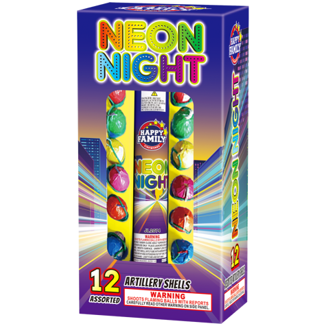 Neon Night Shells Keystone Fireworks